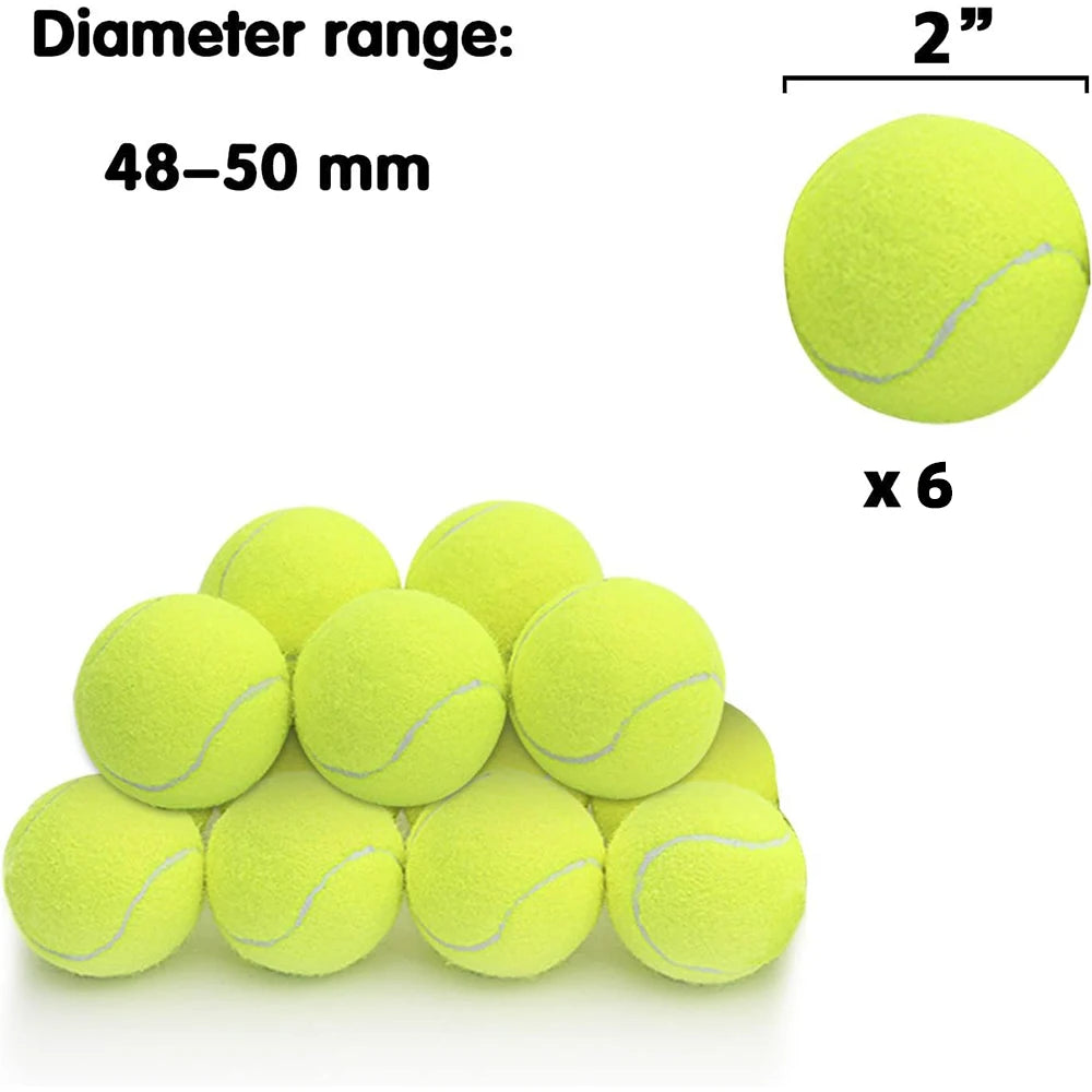 6 / 12 PCS Pelotas de tenis especiales de 2 "para lanzador automático