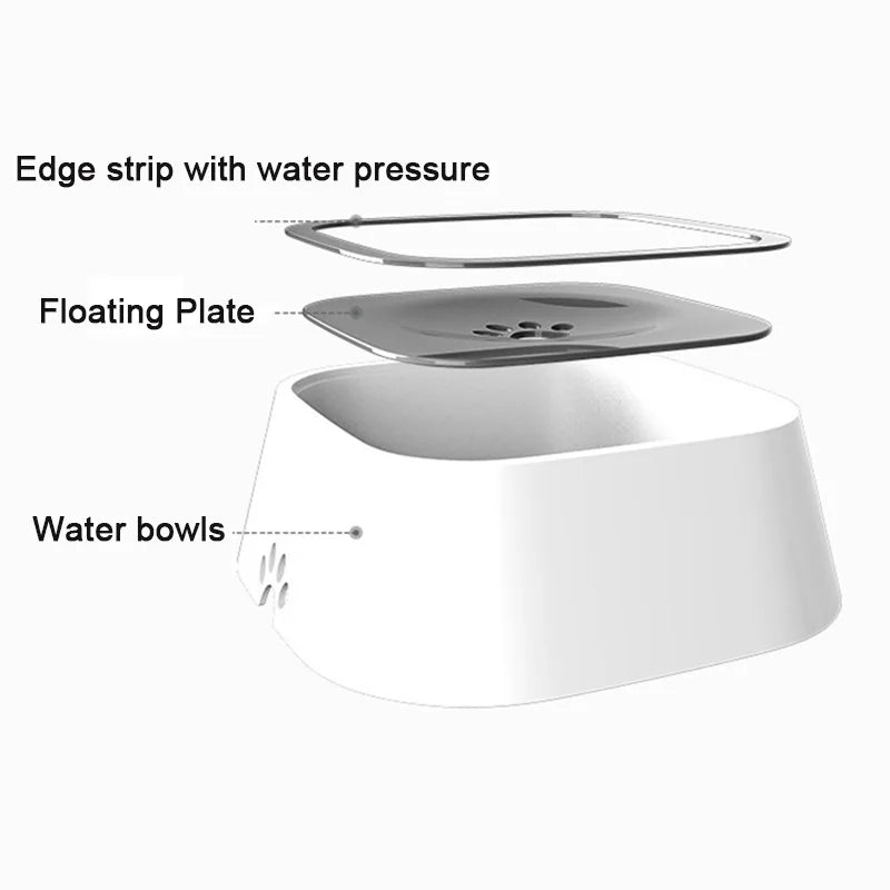 Water Bowl with Splash Defender