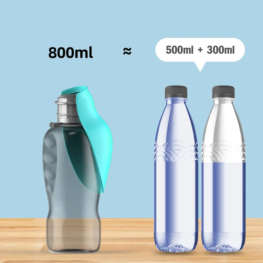 Sip 'n' Sniff Travel Buddy - Portable 2 in 1: Water Bottle & Drinking Bowl