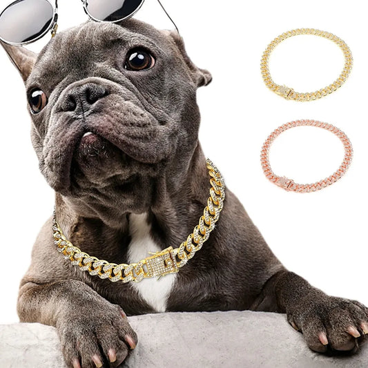 Fit for Royalty - Luxury Rhinestone Dog Necklace